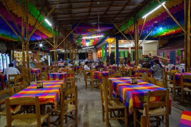 Xico Veracruz 'da tipik bir Meksika lokantası.