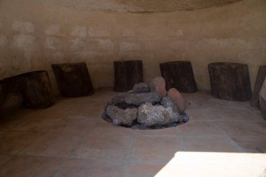 Temazcal törenine hazırlanıyorum.