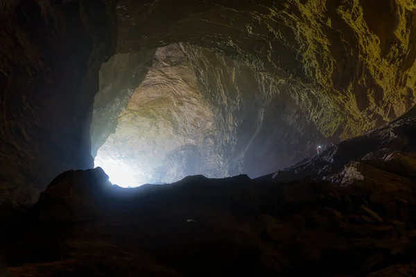 Detailní Záběr Jeskyně Gruta Totomochapa Tmě Mexiku — Stock fotografie