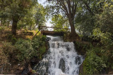San Pedro Atlixco waterfall in Mexico clipart