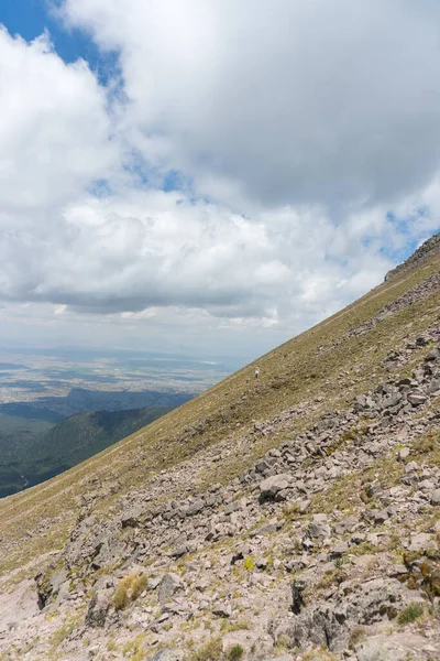 Μια Γραφική Θέα Του Βραχώδους Εδάφους Του Ηφαιστείου Malinche Στο — Φωτογραφία Αρχείου
