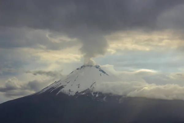 Une Vue Fascinante Volcan Popocatepetl Actif Mexique — Photo