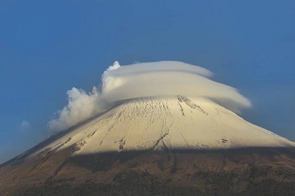 Une Vue Fascinante Volcan Popocatepetl Actif Mexique — Photo