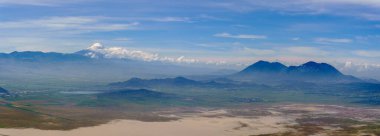 pico de orizaba volkanı Meksika 'nın en yüksek dağı, şehir manzarası