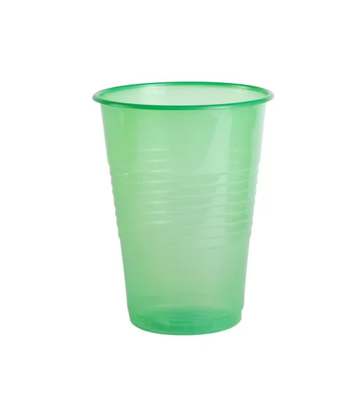 Πράσινο πλαστικό κύπελλο — Φωτογραφία Αρχείου