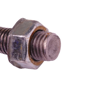  bir somun ile metal cıvata