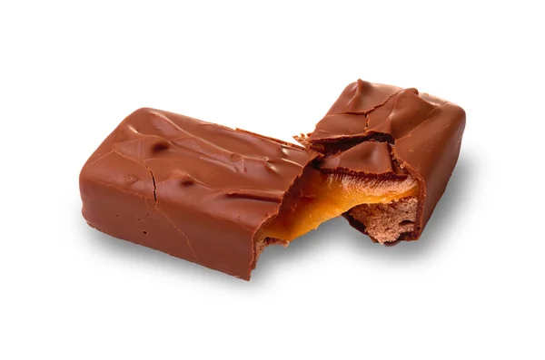 The broken chocolate bar — Stock Photo, Image