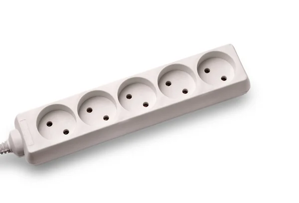 Een verlengsnoer met sockets — Stockfoto