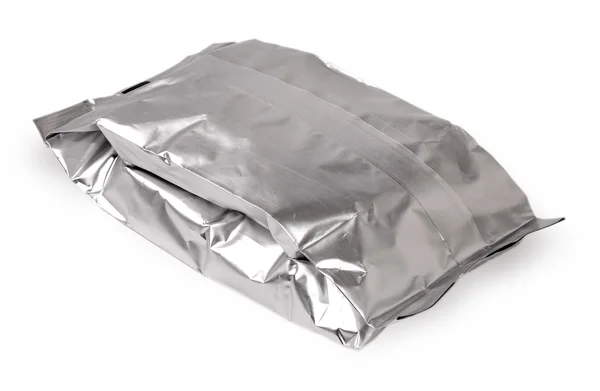 Bag from a foil with food — Stock Photo, Image