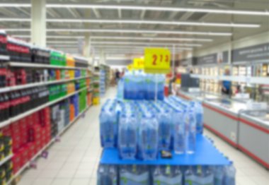 arkaplan için bulanık süpermarket