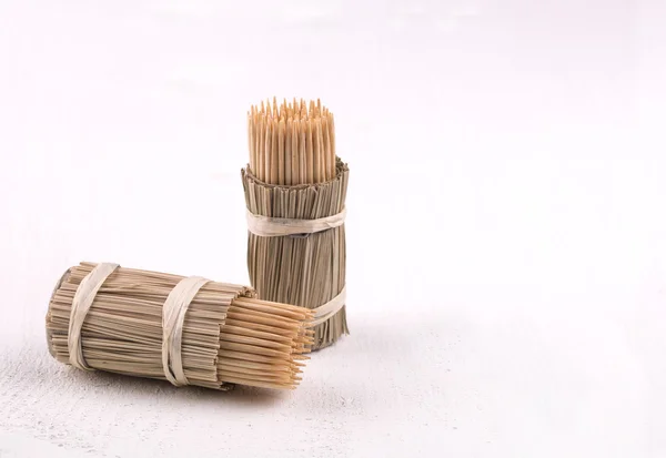 Fa fogpiszkálóval a csomag — Stock Fotó