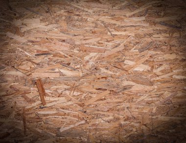 Ahşap Parçacık Tahtası. Tahta panellerin çöpleri.