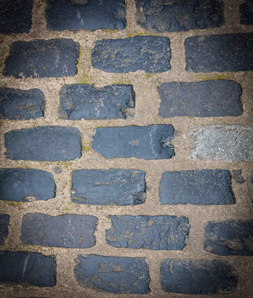 Bestrating Blokken Gemaakt Van Asymmetrische Steen Sluiten — Stockfoto