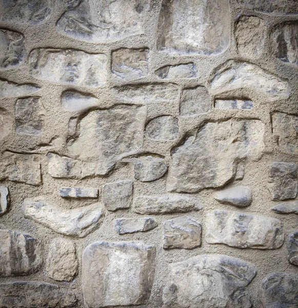 Fechar parede de tijolo branco, textura de alvenaria branqueada como fundo — Fotografia de Stock