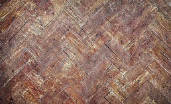 旧的木制质感旧的黑色软木地板 — 图库照片
