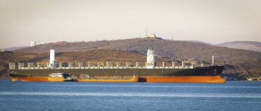 Boş yük gemisi Vladivostok, Rusya 'da bekliyor.