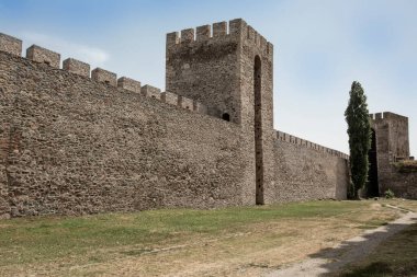 Sırbistan 'ın eski Smederevo Kalesinin taş duvarı restore edildi