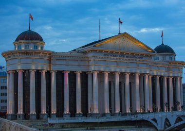Makedonya'nın başkenti Üsküp'Ulusal Arkeoloji Müzesi