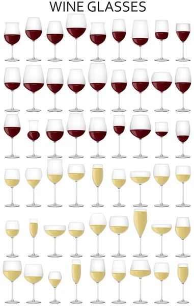 Ilustracja kieliszki do wina — Zdjęcie stockowe