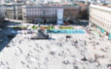 Milan. arka plan ile kasten bulanıklık etkisi