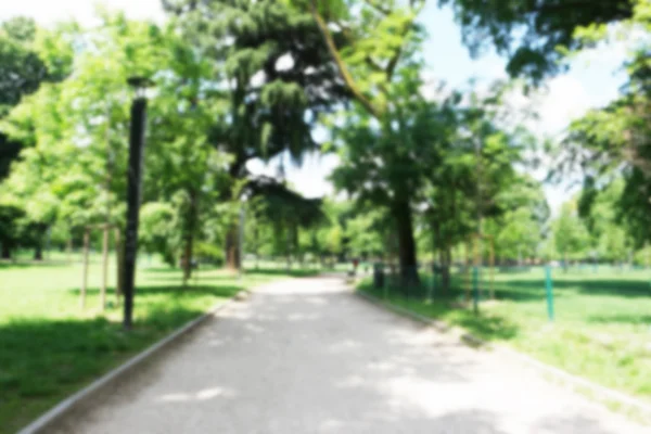 Arrière-plan parc dans la ville avec filtre flou — Photo