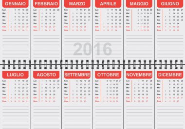 İtalyan takvim 2016