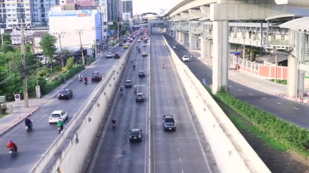 Bangkok Thailand June 2020 High View Traffic Car Wat Phra — стокове відео