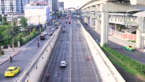 Bangkok Thailand June 2020 High View Traffic Car Wat Phra — стокове відео