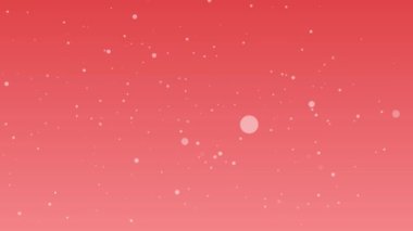 Parçacık çemberi renk arkaplanında döner. Bokeh ile Parıldayan Parçacıklar.