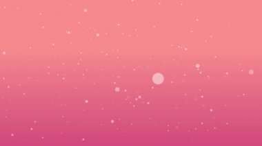 Parçacık çemberi renk arkaplanında döner. Bokeh ile Parıldayan Parçacıklar.