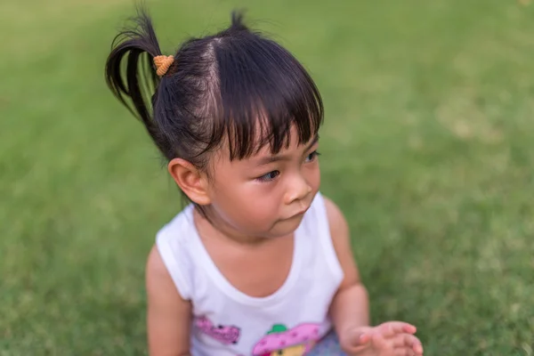 Asian little in moment — Stock Photo, Image