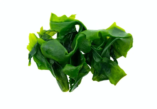 Top View Healthy Japanese Wakame Seaweeds Isolated Beautiful Wakame Seaweeds — Stock Photo, Image