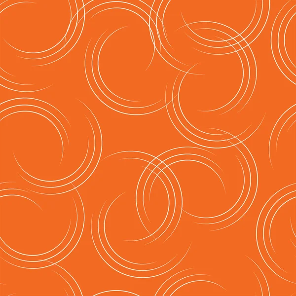 Sonbahar konsepti için soyut pürüzsüz desen, turuncu renk arkaplan, rüzgardan esinlenen beyaz yuvarlak çizgi hareketi.