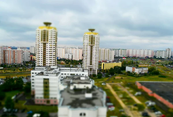 Vista da cidade em miniatura — Fotografia de Stock