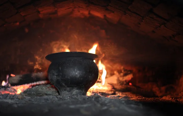 Cozinhar no forno — Fotografia de Stock