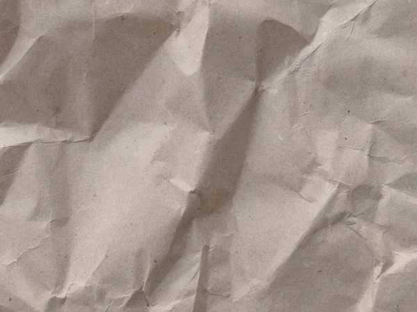 Brown Gyűrött Papír Textúra Háttér — Stock Fotó