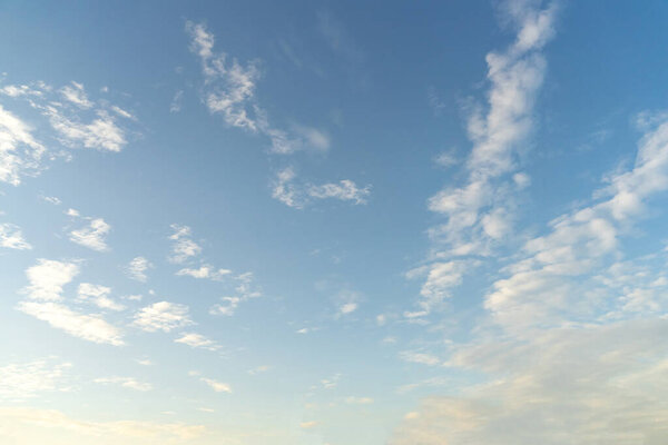Beautiful clouds and blue sky. Soft sky with soft clouds for background.