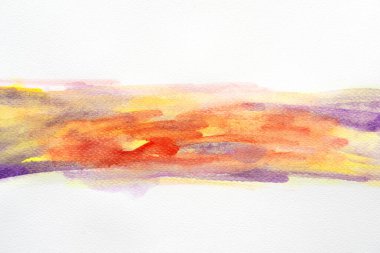 Renkli suluboya fırça darbeleri. Kendi metnin için yer var. Yakın plan..