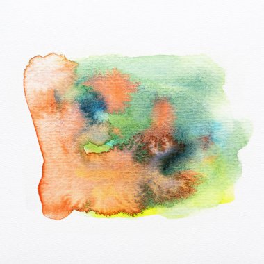 Renkli suluboya fırça darbeleri. Kendi metnin için yer var. Yakın plan..