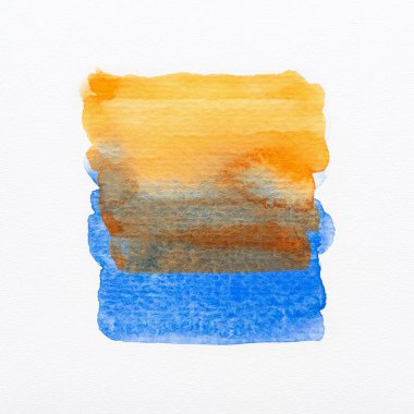 Renkli suluboya fırça darbeleri. Kendi metnin için yer var. Yakın plan..