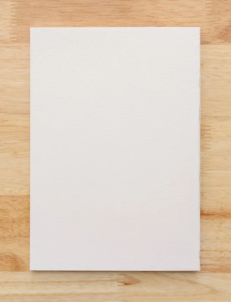 Textura Papel Blanco Sobre Fondo Madera Primer Plano — Foto de Stock