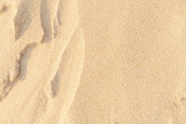 Kum Dokusu Geçmişi Tropikal Kumsaldan Gelen Kahverengi Çöl Deseni Yakın — Stok fotoğraf