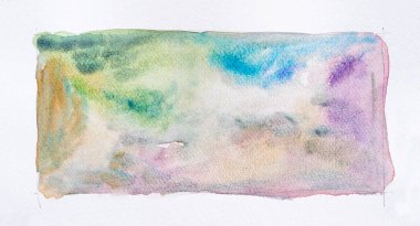 Soyut suluboya lekeleri arka planda. Beyazın üzerine elle çizilmiş suluboya dokunuşları. Kartpostallar, kartvizitler, posterler, web tasarımı, ambalaj vs. için mükemmel..