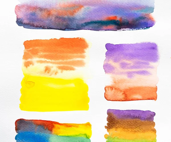 Abstracte Aquarelpenseelstreken Met Ruimte Voor Eigen Tekst Close — Stockfoto