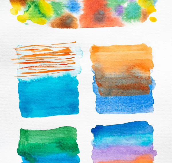 Abstract Watercolor Brush Strokes Space Your Own Text Close — Stock Photo, Image