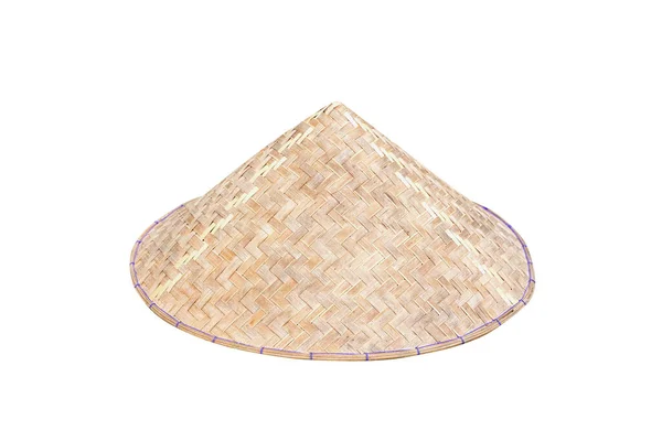 Βιετναμέζικο Κωνικό Καπέλο Non Απομονωμένο Λευκό Φόντο Μονοπάτι Απόληξης Κοντινή — Φωτογραφία Αρχείου