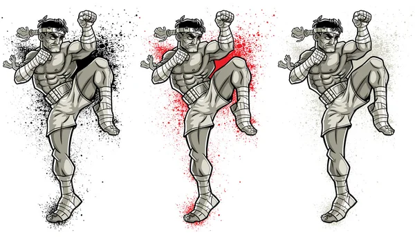 Muay Thai 2 — Vector de stock