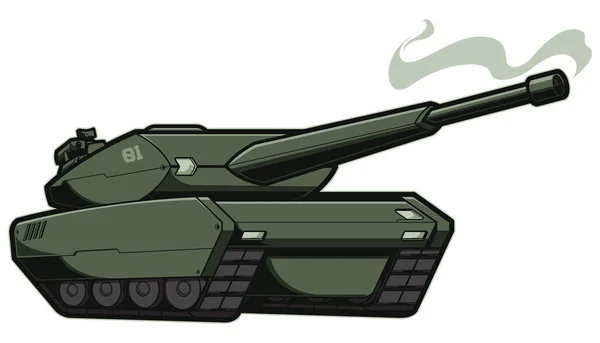 Tanque en blanco — Vector de stock