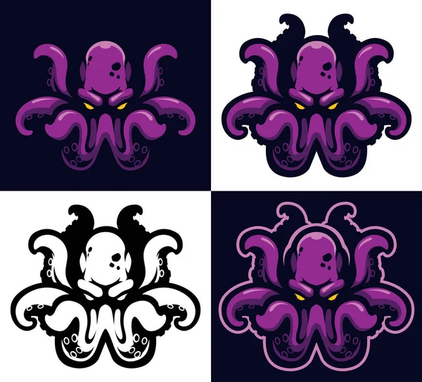 Símbolo de mascota Kraken — Archivo Imágenes Vectoriales