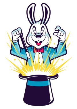 White Rabbit Magic Trick vector White Rabbit Magic Trick vector